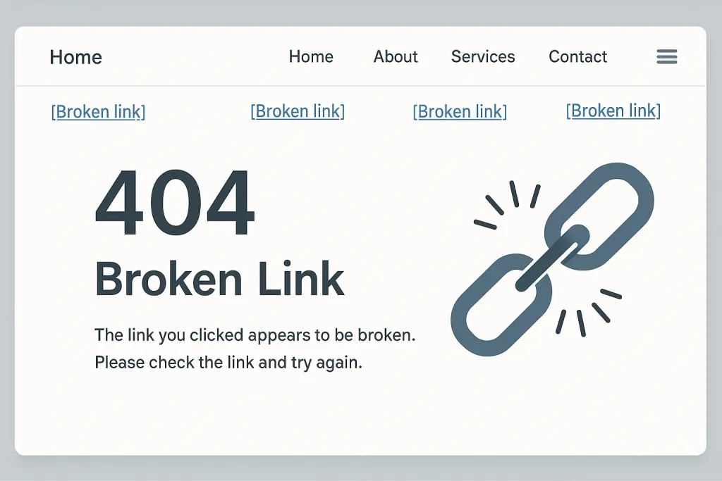 20250501 2141 Website With Broken Links Simple Compose 01jt7acqx7fp9rczp4fhaw1z1g